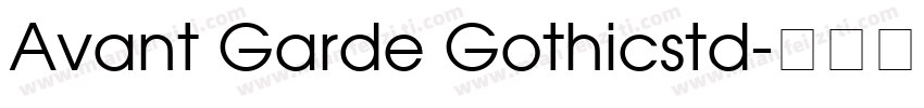 Avant Garde Gothicstd字体转换